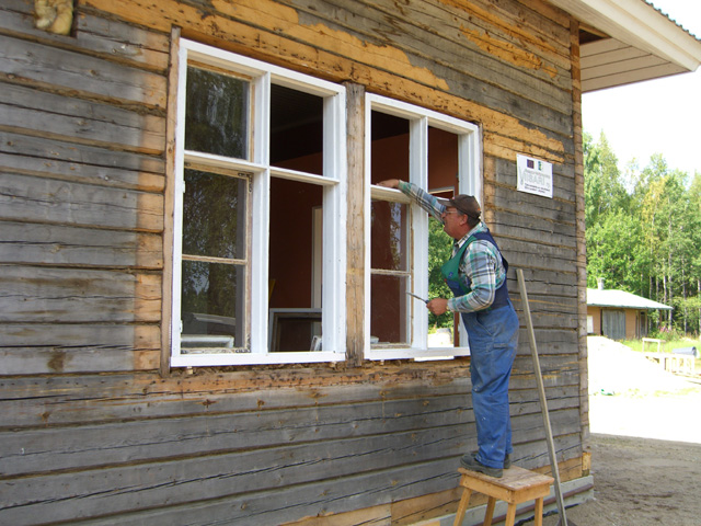 74Ikkunoiden uudelleen asennus